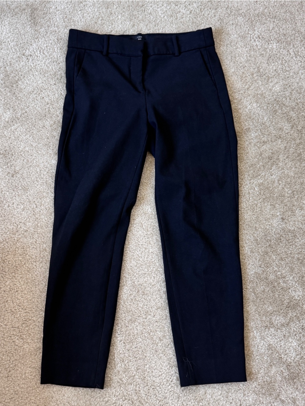 J. Crew Black Slim Trousers